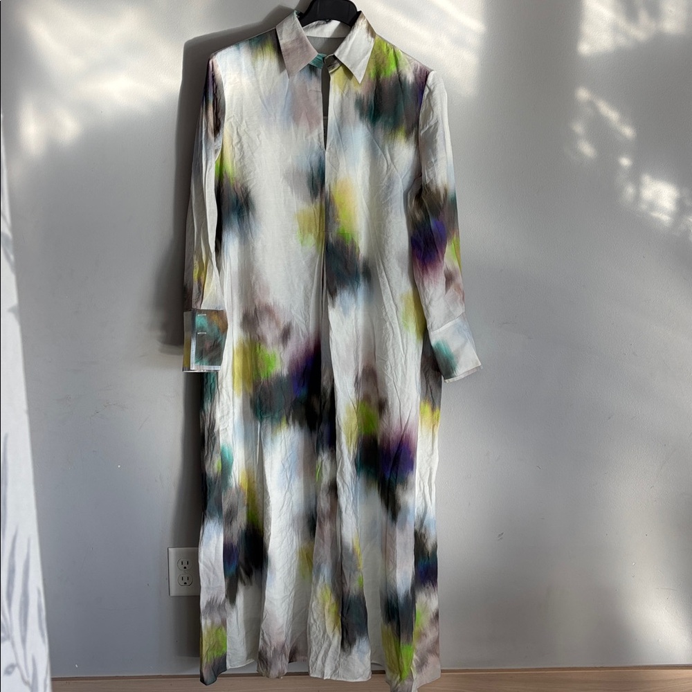 COS Multicolor Abstract Print maxi dress.
